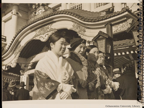 日本大記念写真帖　大正元年発行 卒業記念写真帖（昭和12年3月、文科）東京の街 歌舞伎座