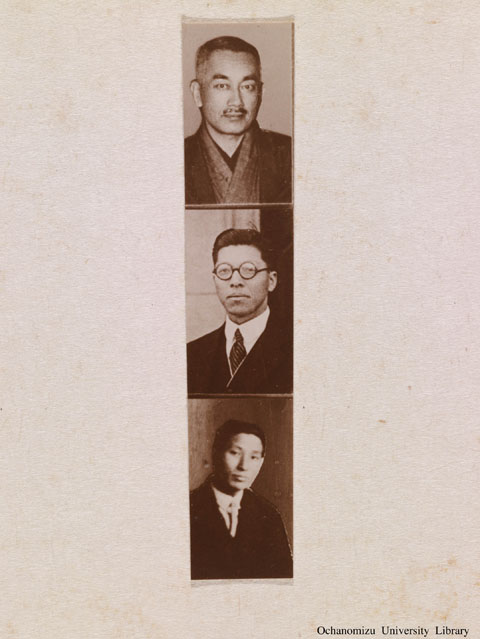 卒業記念写真帖（昭和9年3月、文科） 生徒・教官集合写真