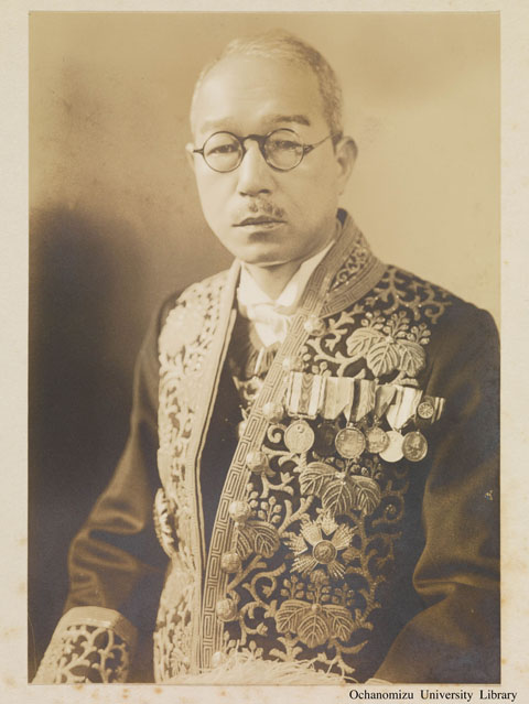 卒業記念写真帖 『於もひ出』（昭和14年3月、家事科） 校長下村寿一先生