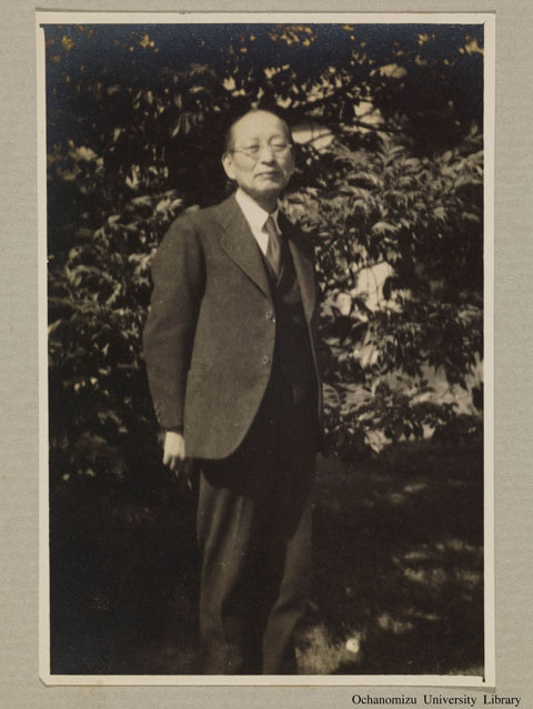 卒業記念写真帖（昭和16年3月、文科） 尾上八郎先生