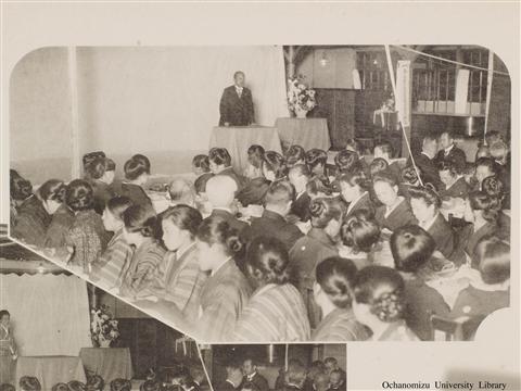 東京女子高等師範学校開校五拾季記念写真帖 「祝賀会に於ける槇山奈良女高師校長の挨拶」