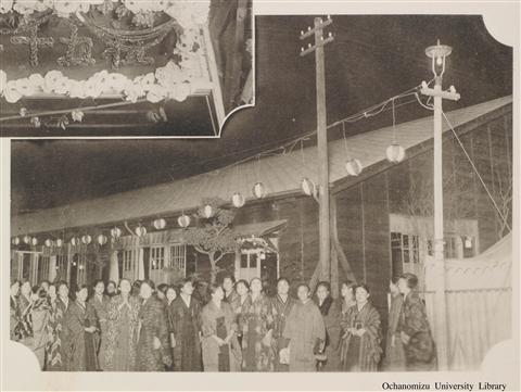 東京女子高等師範学校開校五拾季記念写真帖 「祝賀会場外の夜景」