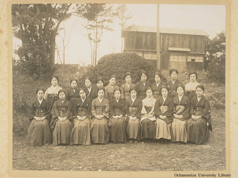 東京女子高等師範学校卒業写真　昭和2年3月　家事科