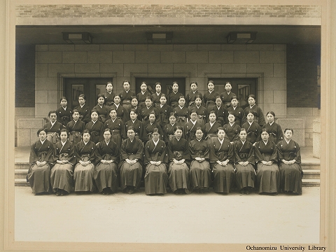 東京女子高等師範学校卒業写真　昭和14年3月　家事科