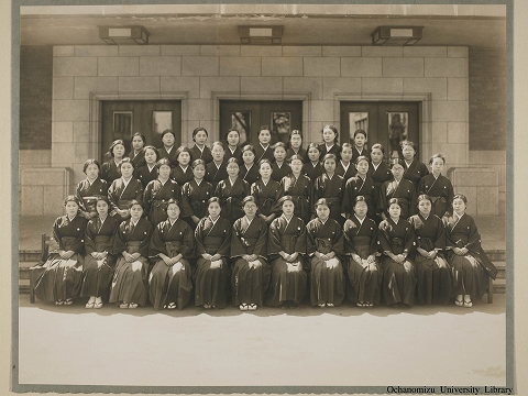 東京女子高等師範学校卒業写真　昭和15年3月　家事科